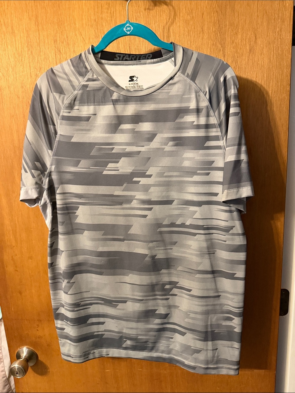 STARTER Men’s Short-Sleeve Performance Tee in Gray Camouflage